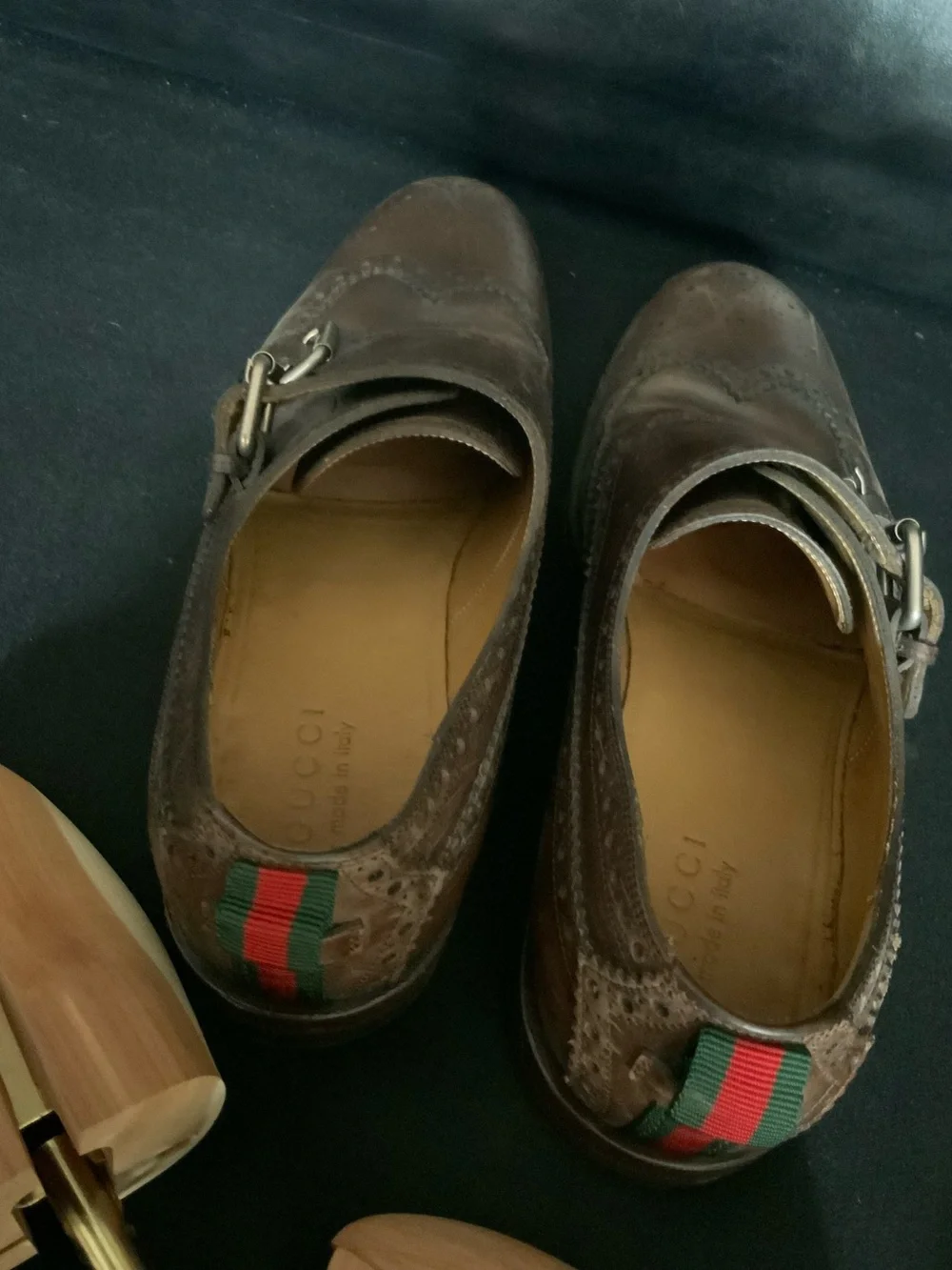Gucci monk strap dress shoes